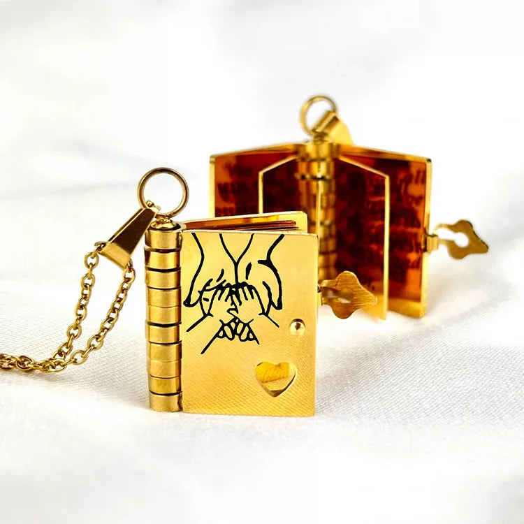 BowLift | Memory Bookhanger Necklace – Symbolic Jewelry with Loving Message