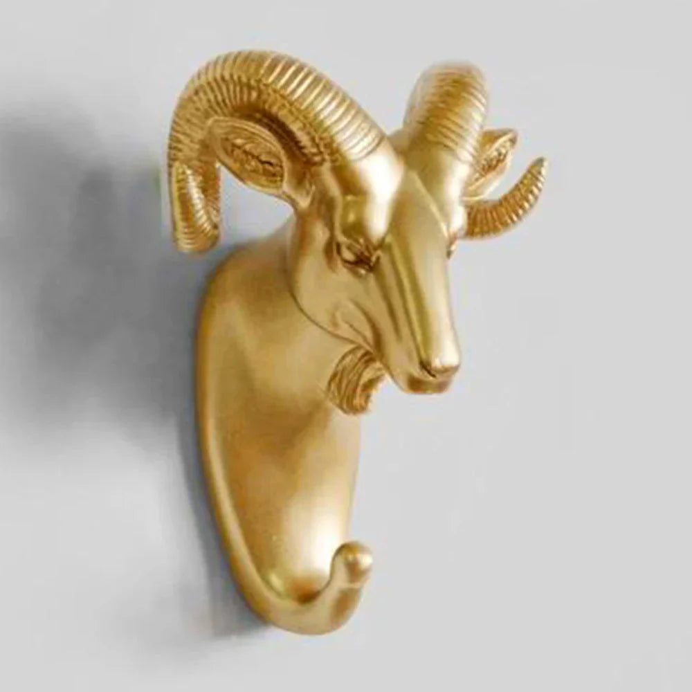 BowLift | Luxurious Golden Animal Head Wall Hook for Keys