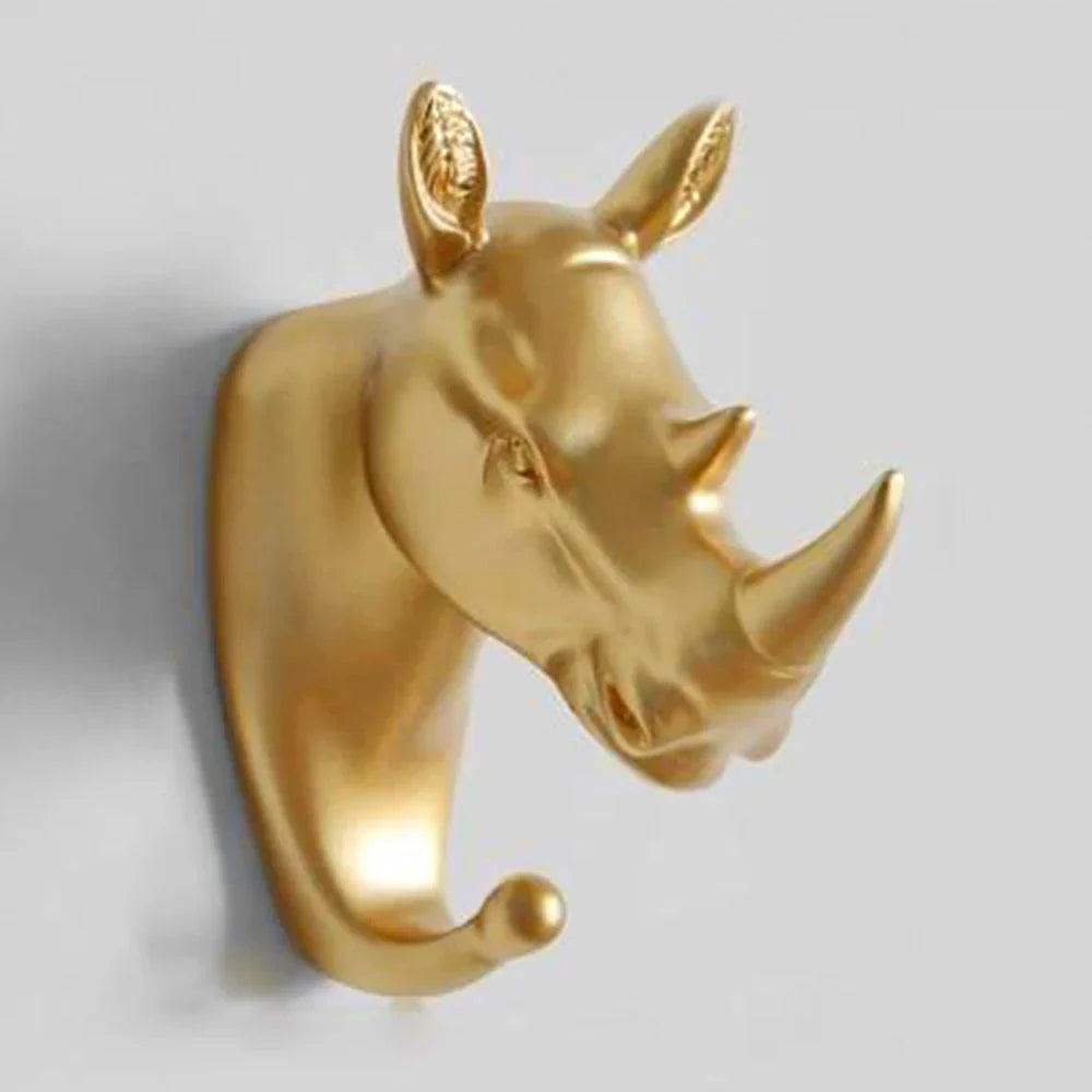 BowLift | Luxurious Golden Animal Head Wall Hook for Keys
