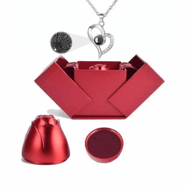 BowLift | Necklace, "I love you" in 100 languages - Unique gift set