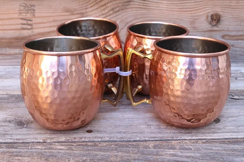 BowLift | Hammered Copper Mug Set - ChillCopper