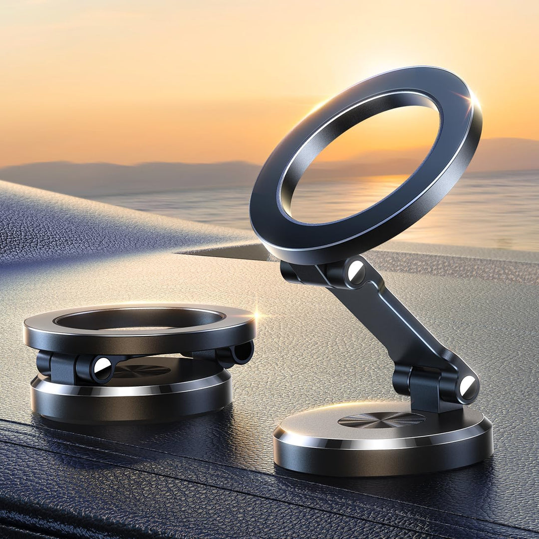 BowLift | 360° Foldable Magnetic Car Phone Holder – Adjustable & Secure Mount for All Smartphones