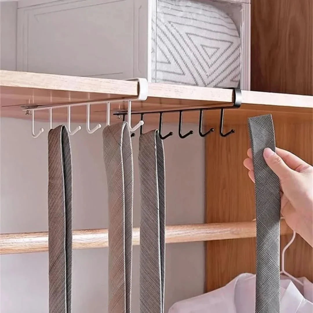 BowLift | Under Cabinet Hanging Rack – Space-Saving Kitchen Organizer