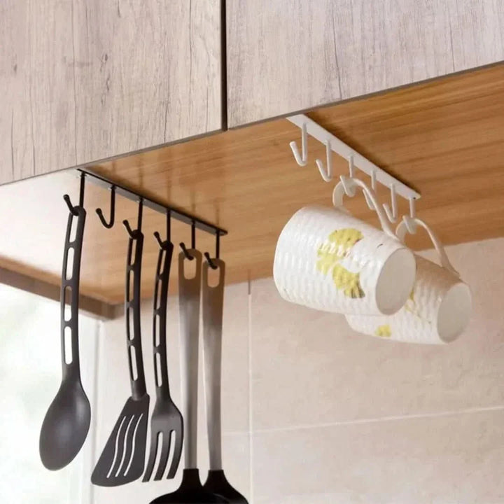BowLift | Under Cabinet Hanging Rack – Space-Saving Kitchen Organizer