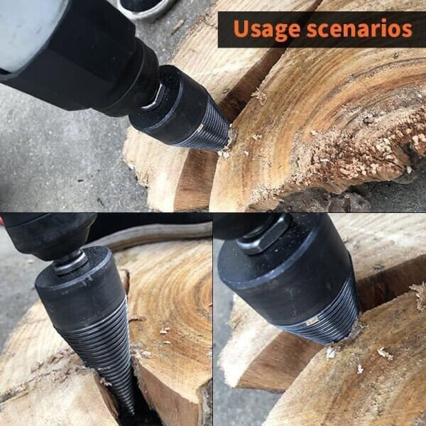 BowLift | Removable drill for wood splitting, electric drill for household use, robust drill