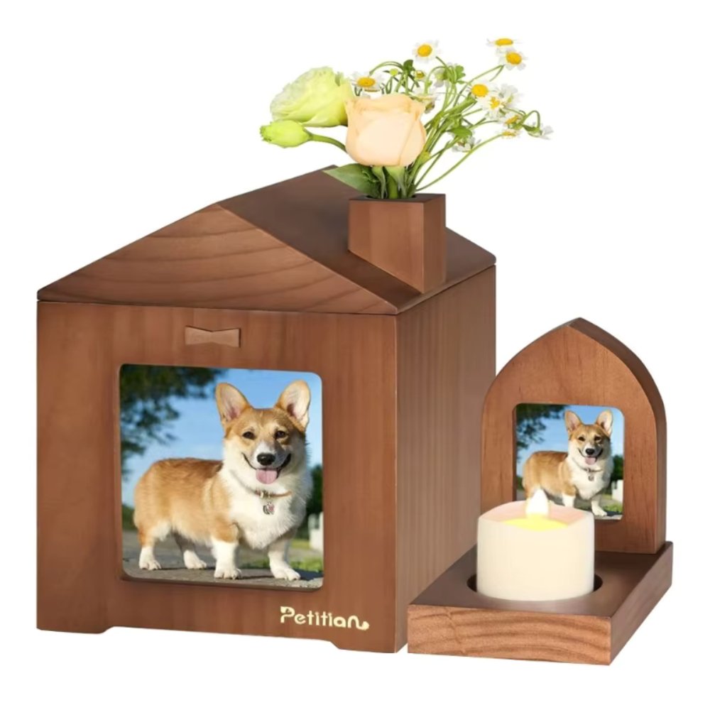 HeartFrame • Pet Memorial Urn - Dog & Cat Urn - BowLift