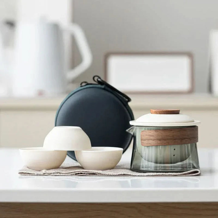 BowLift | Portable Travel Tea Set with Teapot and Cups