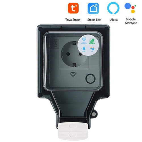 BowLift | Voltura Smart Outdoor WiFi Plug – IP66 Waterproof Socket with App & Voice Control
