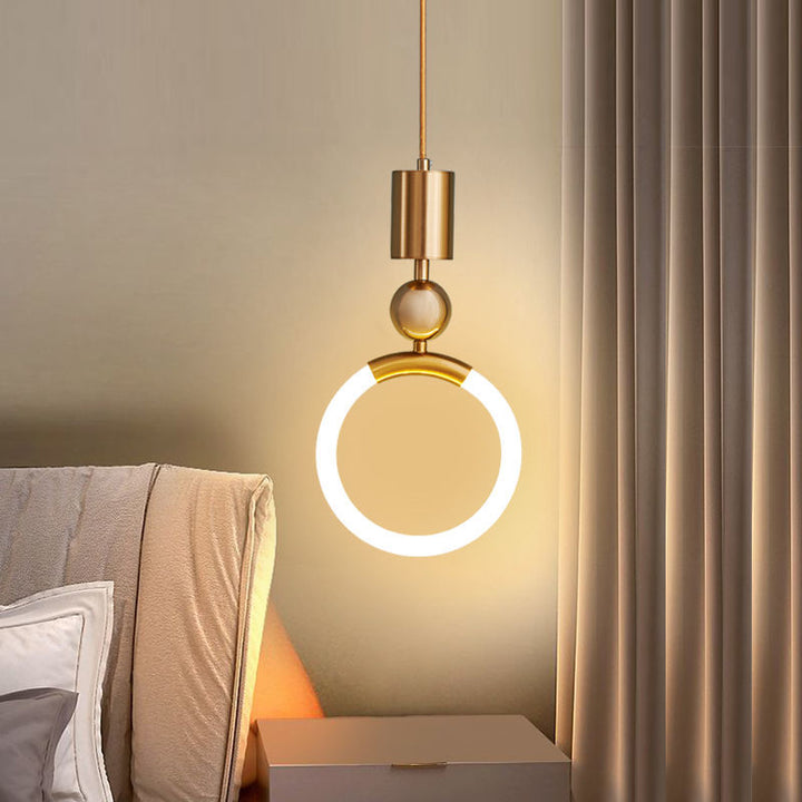 Round LED Pendant Light with 180 cm Cable for Dining Tables and Kitchens
