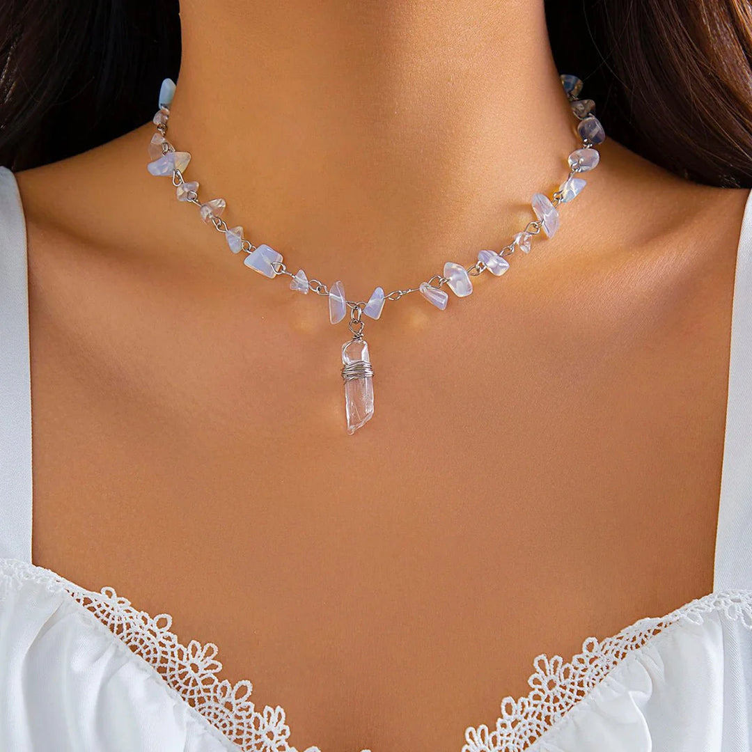 BowLift | Ice Crystal Stone Choker Necklace