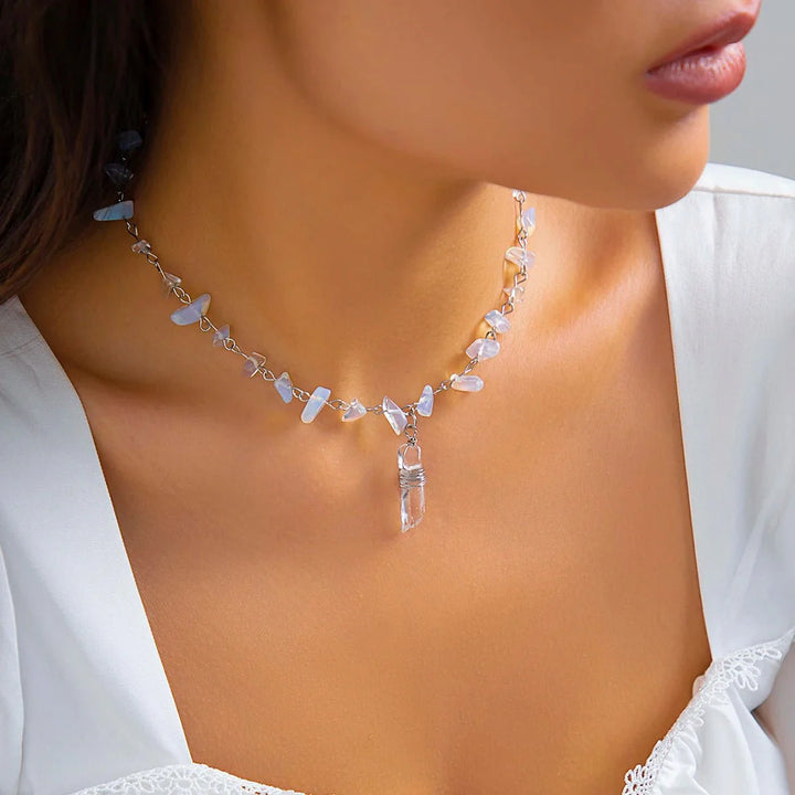 BowLift | Ice Crystal Stone Choker Necklace