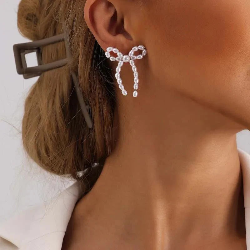 BowLift | Iconic Dainty Pearl Bow Earrings