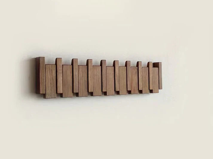 BowLift | HarmonyCoat Wooden Piano Coat Rack – Stylish Wall Decoration & Practical Storage