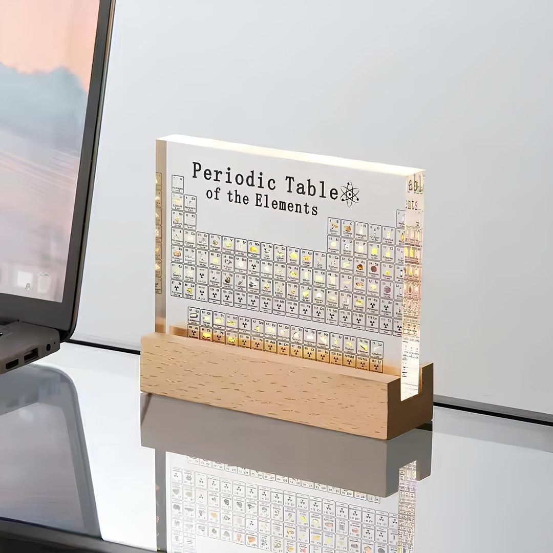 BowLift | Illuminated Periodic Table with Real Elements - Elementa