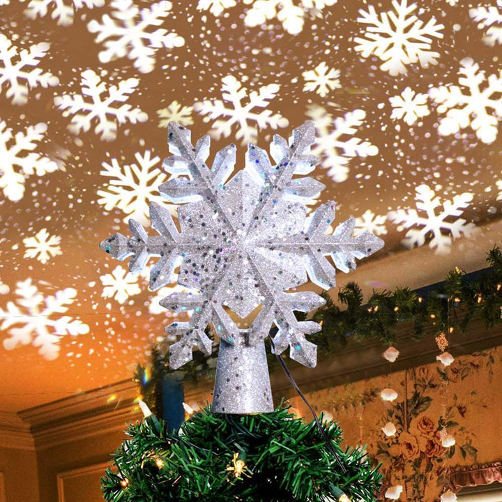 BowLift | Christmas Decorations LED Snowflake Tree Topper
