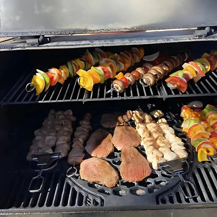 BowLift | Stainless Steel BBQ Skewers Triple Grill Tool