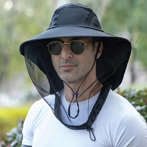 BowLift | Breathable Sun and Mosquito Protection Wide Brim Hat