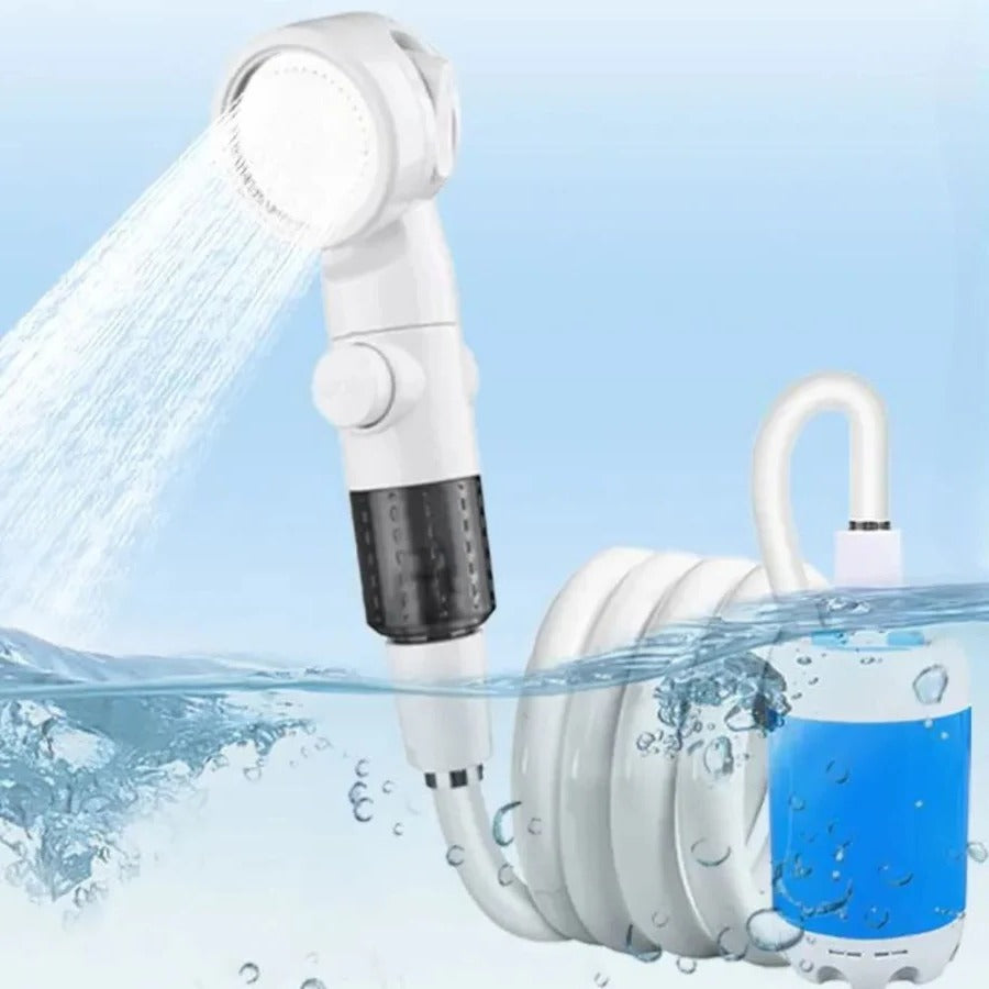 BowLift | Portable USB Rechargeable Water Pump Shower Head