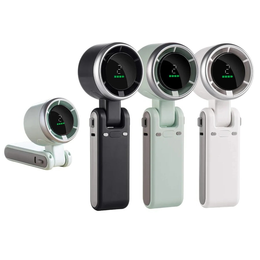 BowLift | Foldable Handheld Turbo Fan with Digital Display