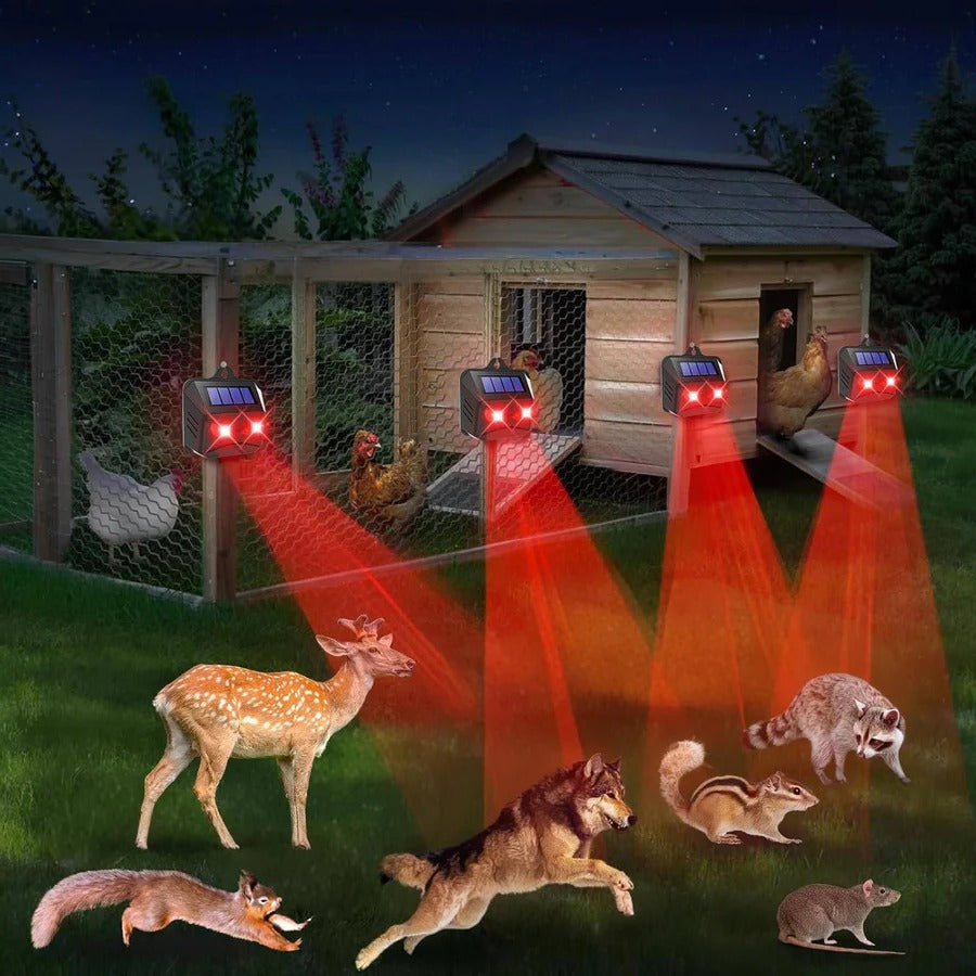 BowLift | 2pcs Solar Powered Ultrasonic Animal Repellent