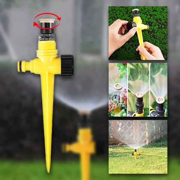 BowLift | 360° Garden Sprinkler, Water-Saving with Adjustable Spray Patterns