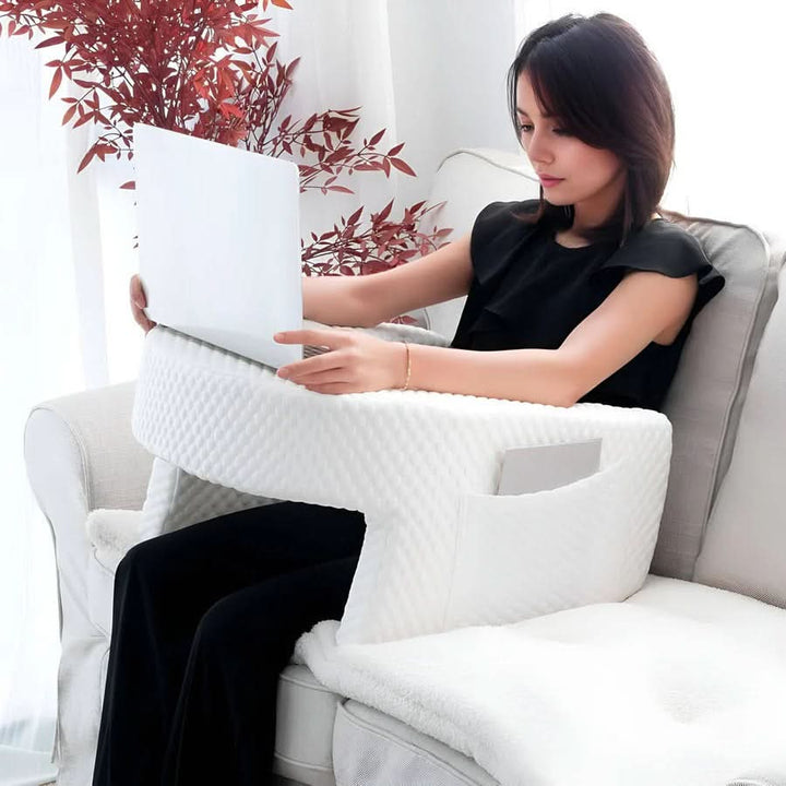BowLift | Memory Foam Reading Pillow with Arm and Back Support