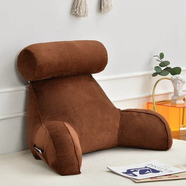 BowLift | Upright Reading Pillow – Bed Rest Cushion with Arm Support