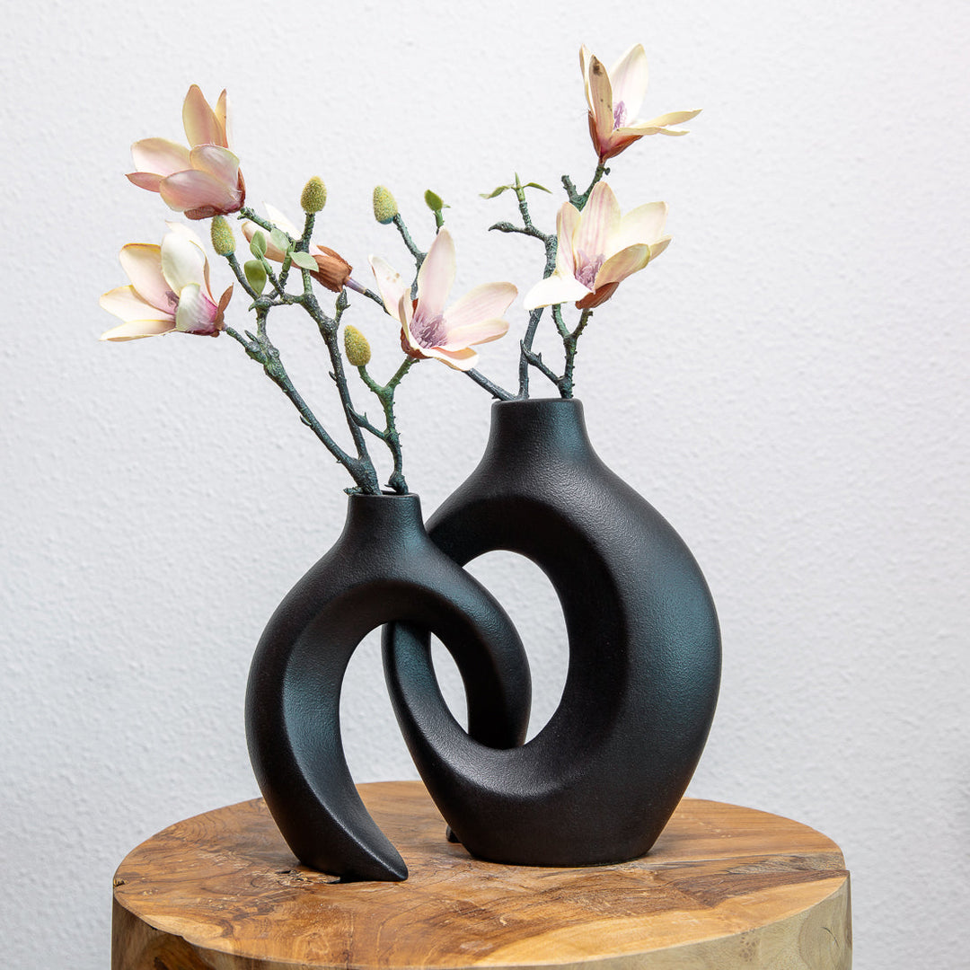 BowLift | Gleora Intertwined Ceramic Flower Vase – Elegant Decorative Centrepiece for Modern & Classic Interiors