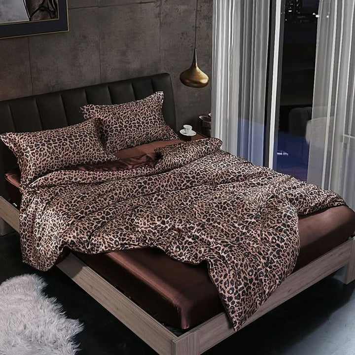 BowLift | Silk Satin 4-Piece Bedding Set with Duvet Cover