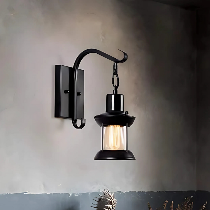 BowLift | Wall Light with Vintage Glass Shade Design