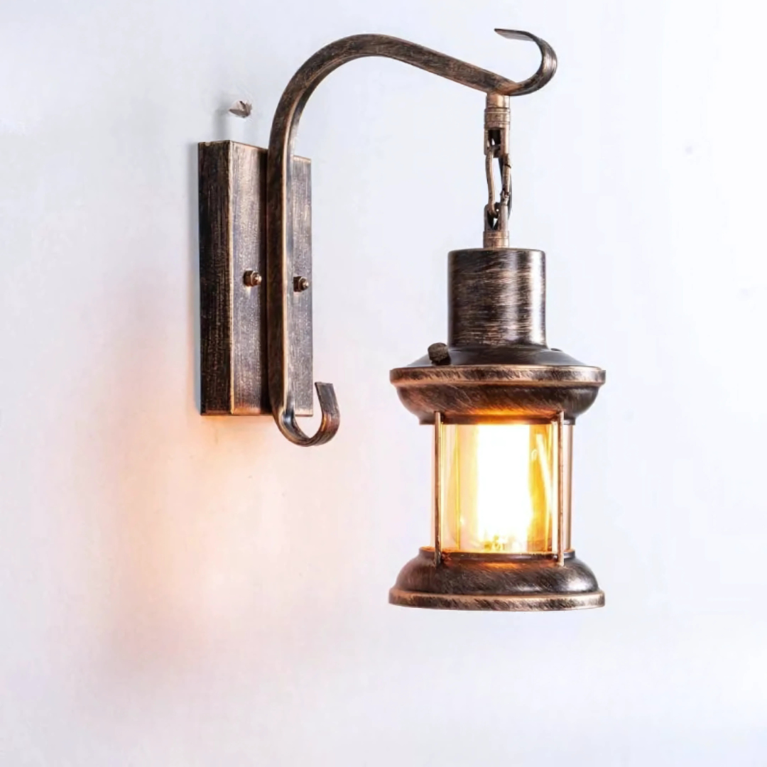 BowLift | Wall Light with Vintage Glass Shade Design