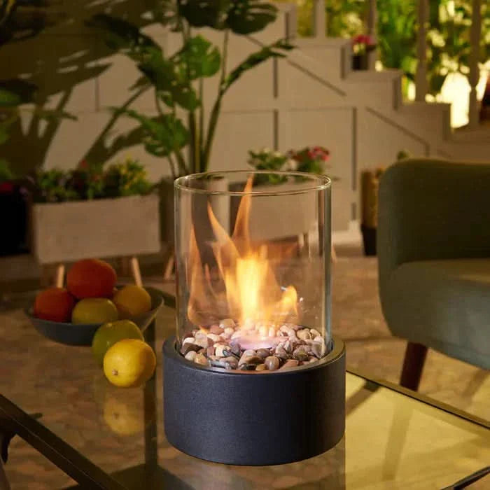 BowLift | Modern Tabletop Lantern with Flickering Flame