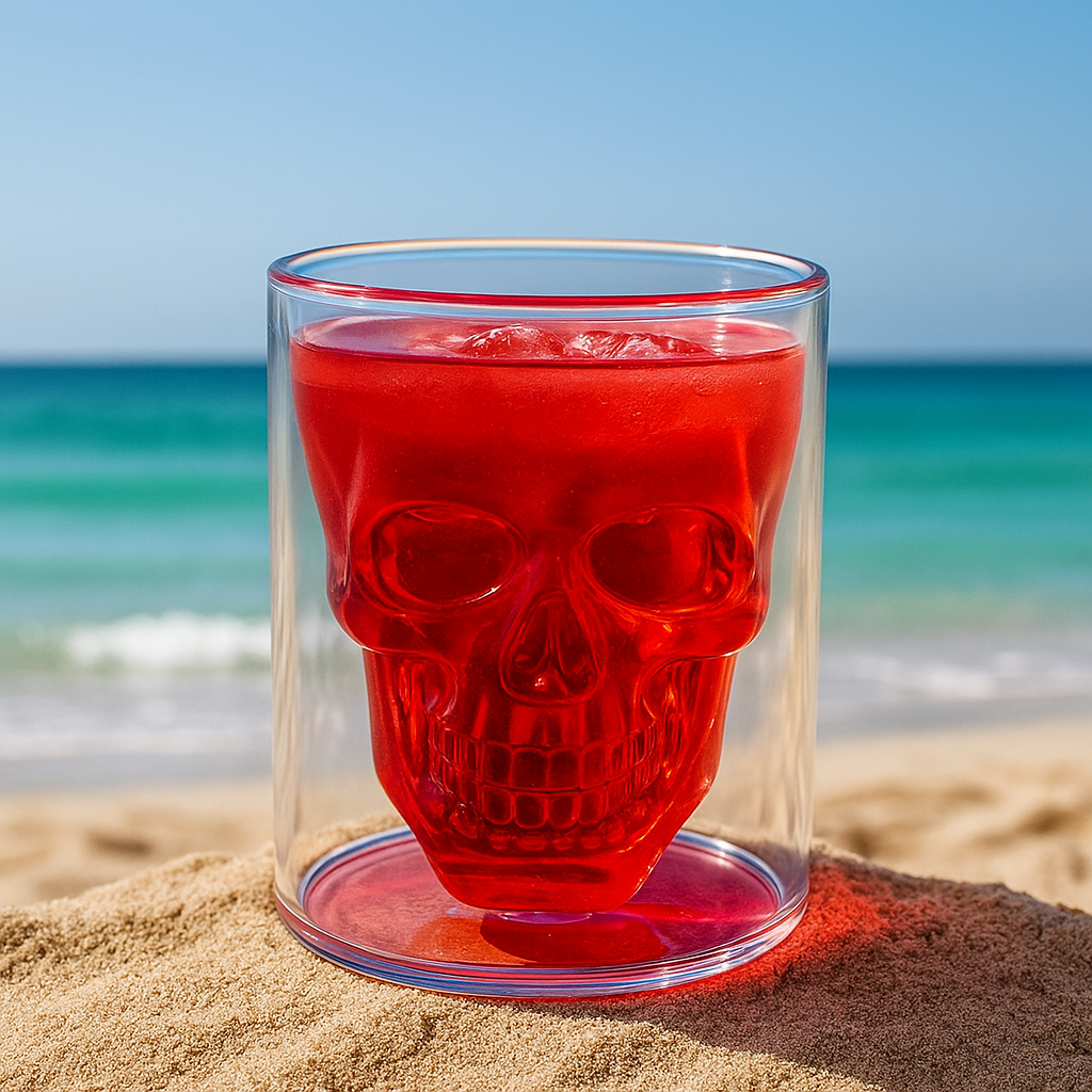 BowLift | 3D Skull Head Double Drinking Glass