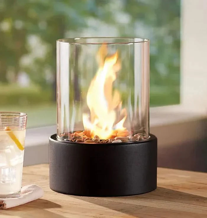 BowLift | Modern Tabletop Lantern with Flickering Flame