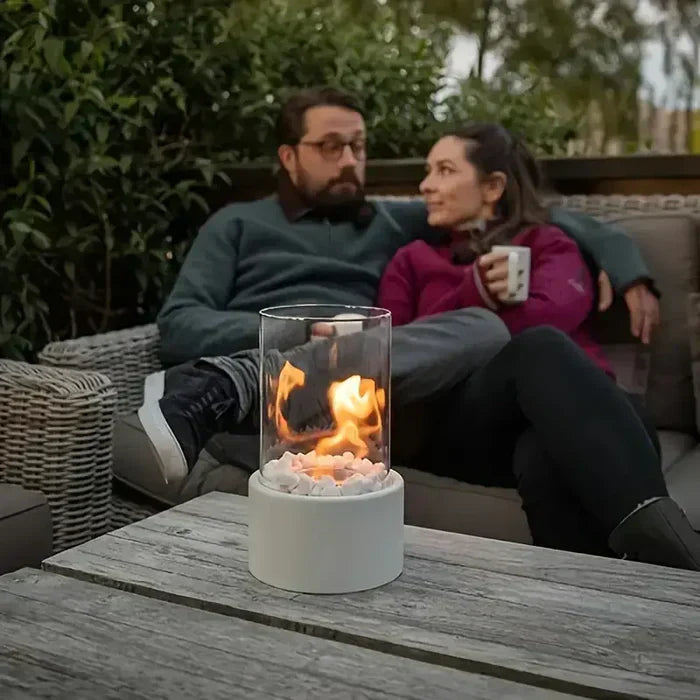 BowLift | Stylish Table Fireplace GlowLuxe Lantern for Coziness at Home