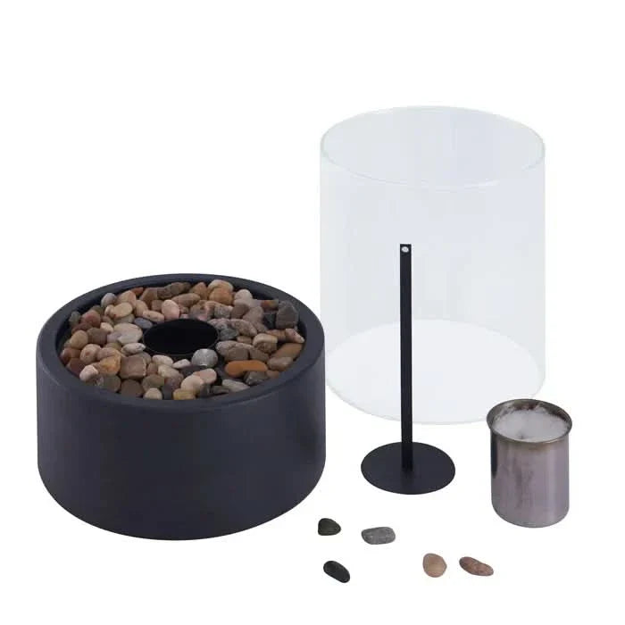 BowLift | Modern Tabletop Lantern with Flickering Flame