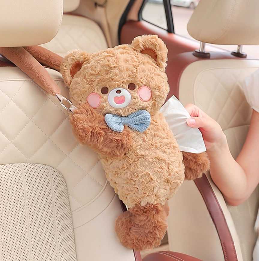 BowLift | Cuddle Bear Plush Tissue Box