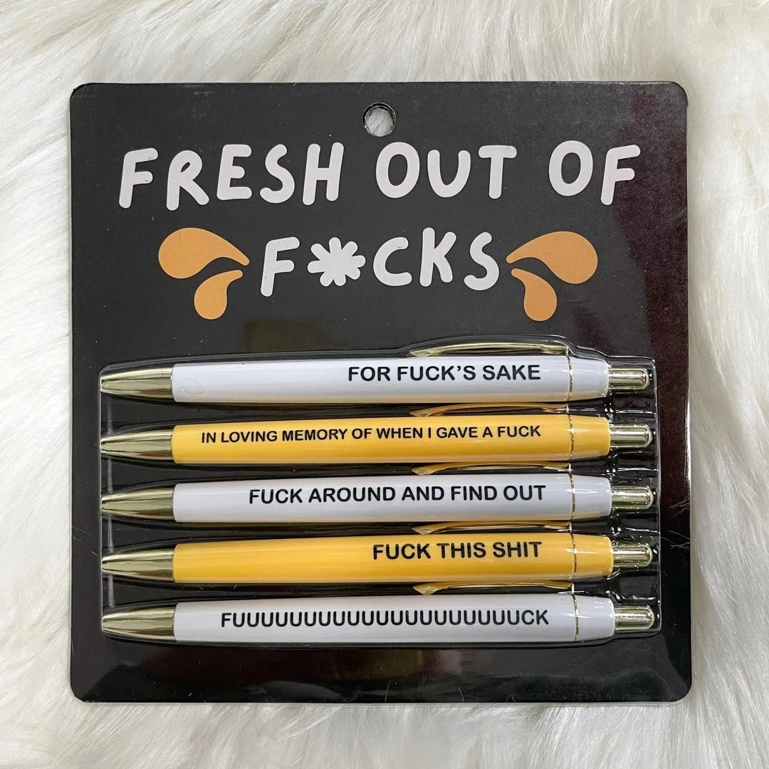 BowLift | Motivational Badass funny Pen Set (5 pieces)