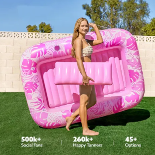 BowLift | SunLounge Inflatable Sun Pool – Comfortable Lounger for Garden or Balcony