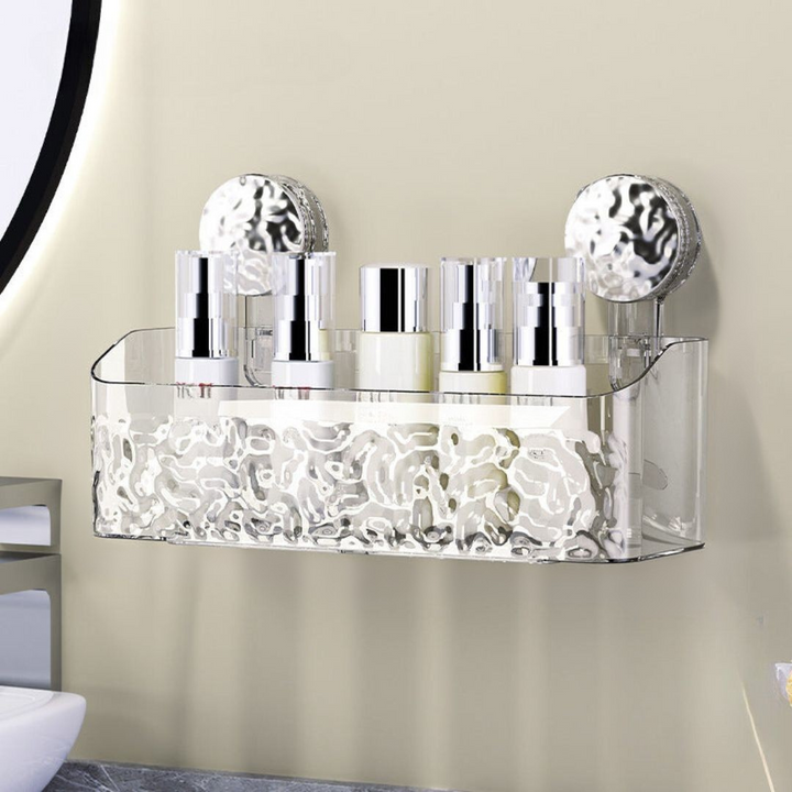 BowLift | Shower Caddy Suction Acrylic Bathroom Shelves