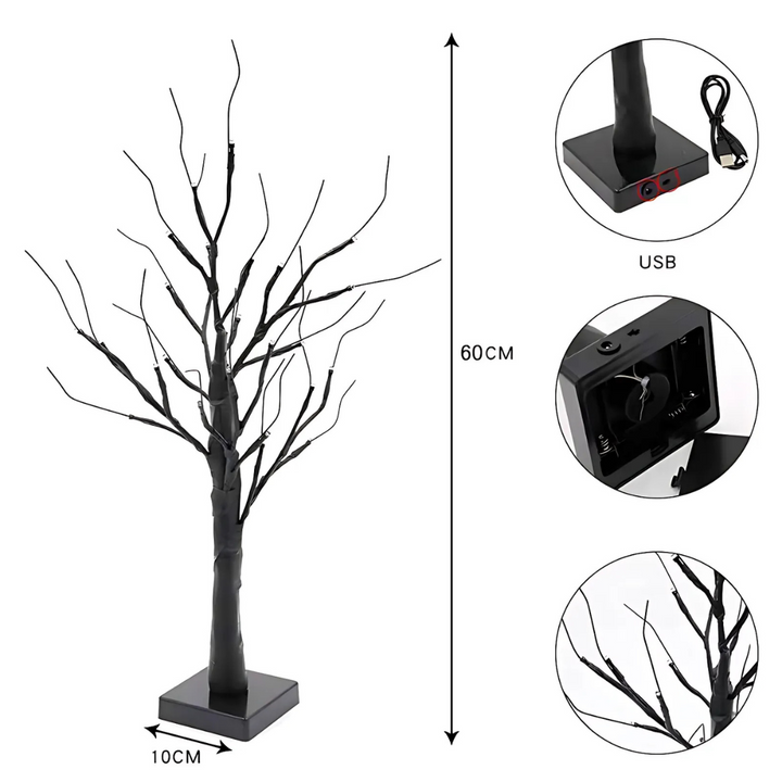 BowLift | Christmas Decorations Snowy LED Twig Tree