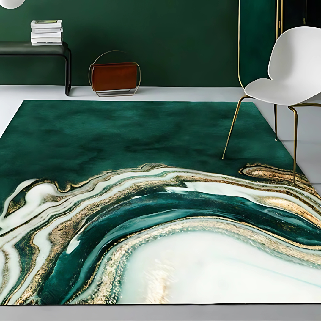 BowLift | Area Rug Modern Abstract Marble Polyester