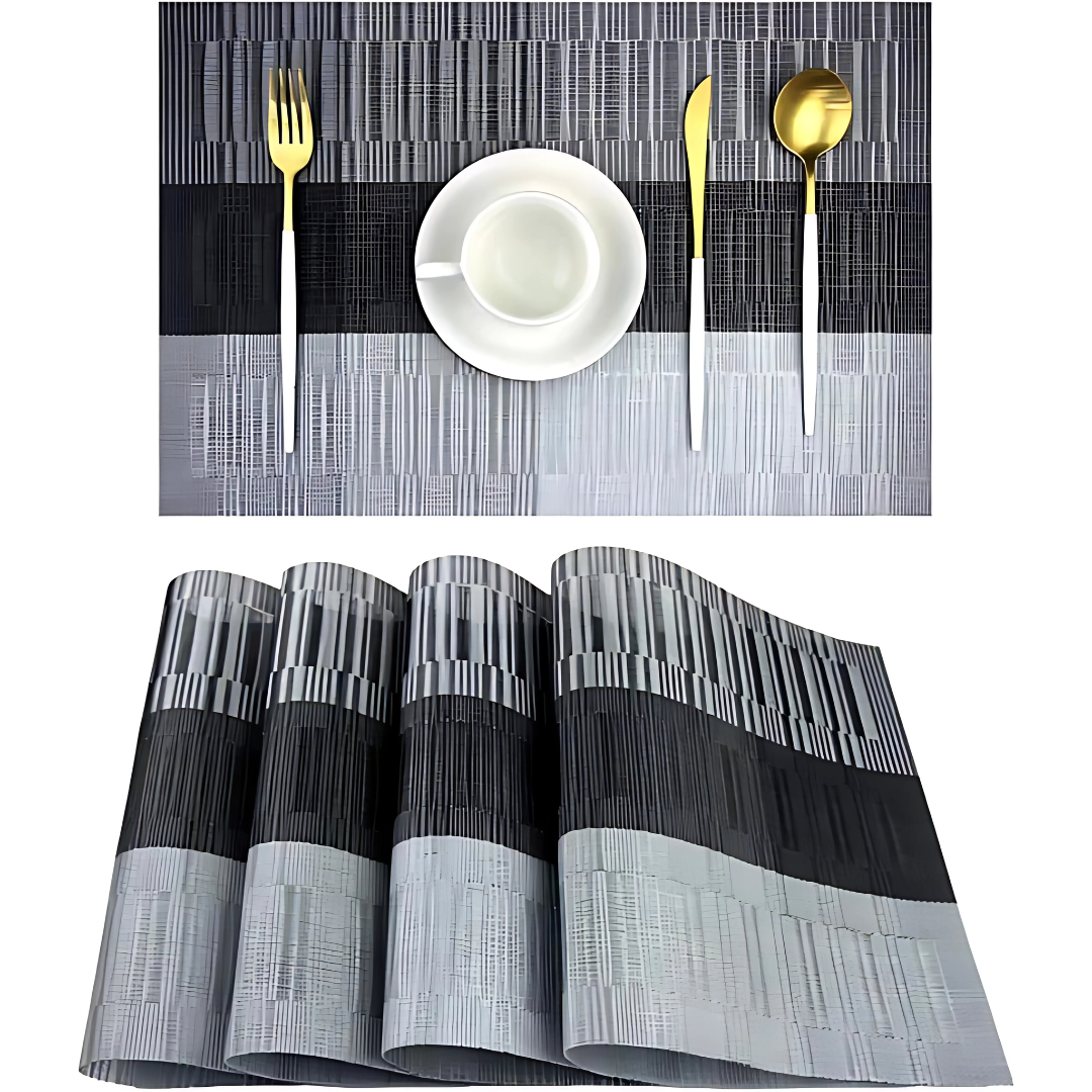 BowLift | Washable Heat Resistant Vinyl Placemats Set