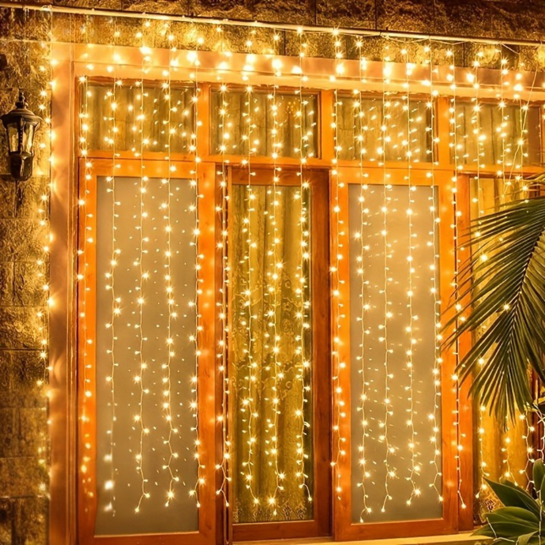 BowLift | Fairy Lights Curtain Warm White LED USB Set