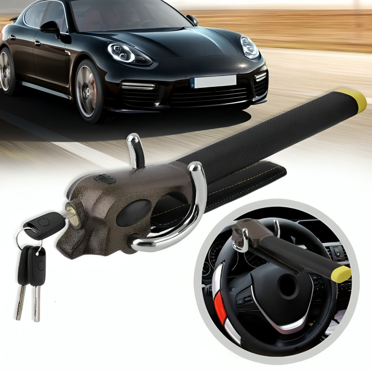 Adjustable Car Steering Wheel Lock with Three-Direction Mechanism and 3 Keys