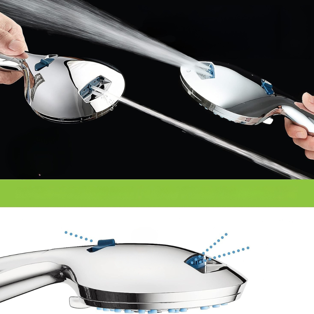 BowLift | Shower Head Adjustable High Pressure Chrome Set