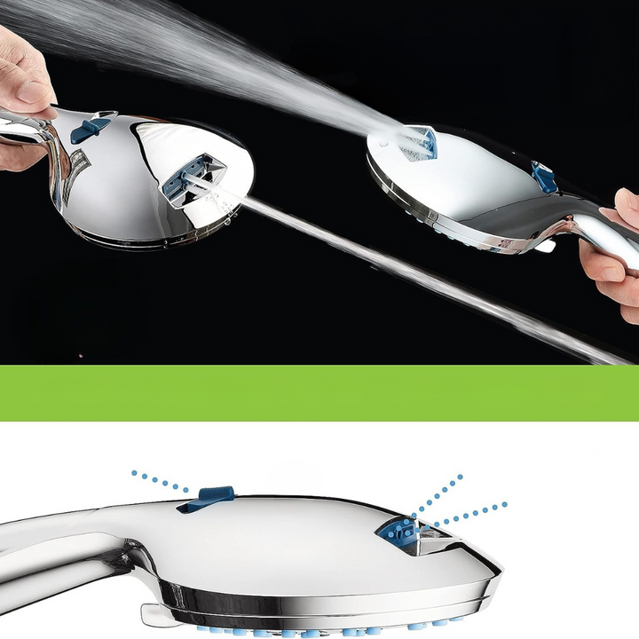 BowLift | Shower Head Adjustable High Pressure Chrome Set