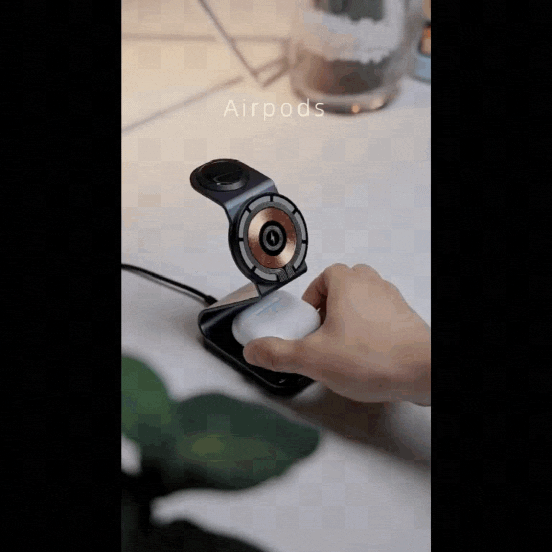 Chargy Pro - Stylish Magnetic Wireless 3-in-1 Charger Bowlift