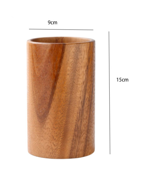 Natural Wood Tableware and Kitchen Tool Set - Non-Scratch & Easy to Clean Bowlift