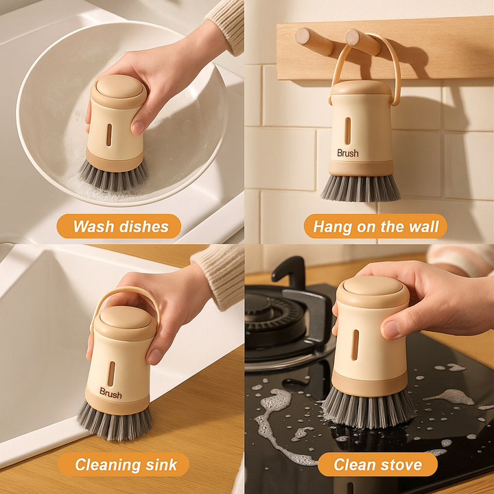 BowLift | Quick Wash Ergonomic Dishwashing Brush